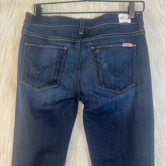 NWT Hudson Mid Rise Tilda Ankle Cigarette Leg Jeans Dark Wash Blue Womens Sze 27 - Picture 7 of 13